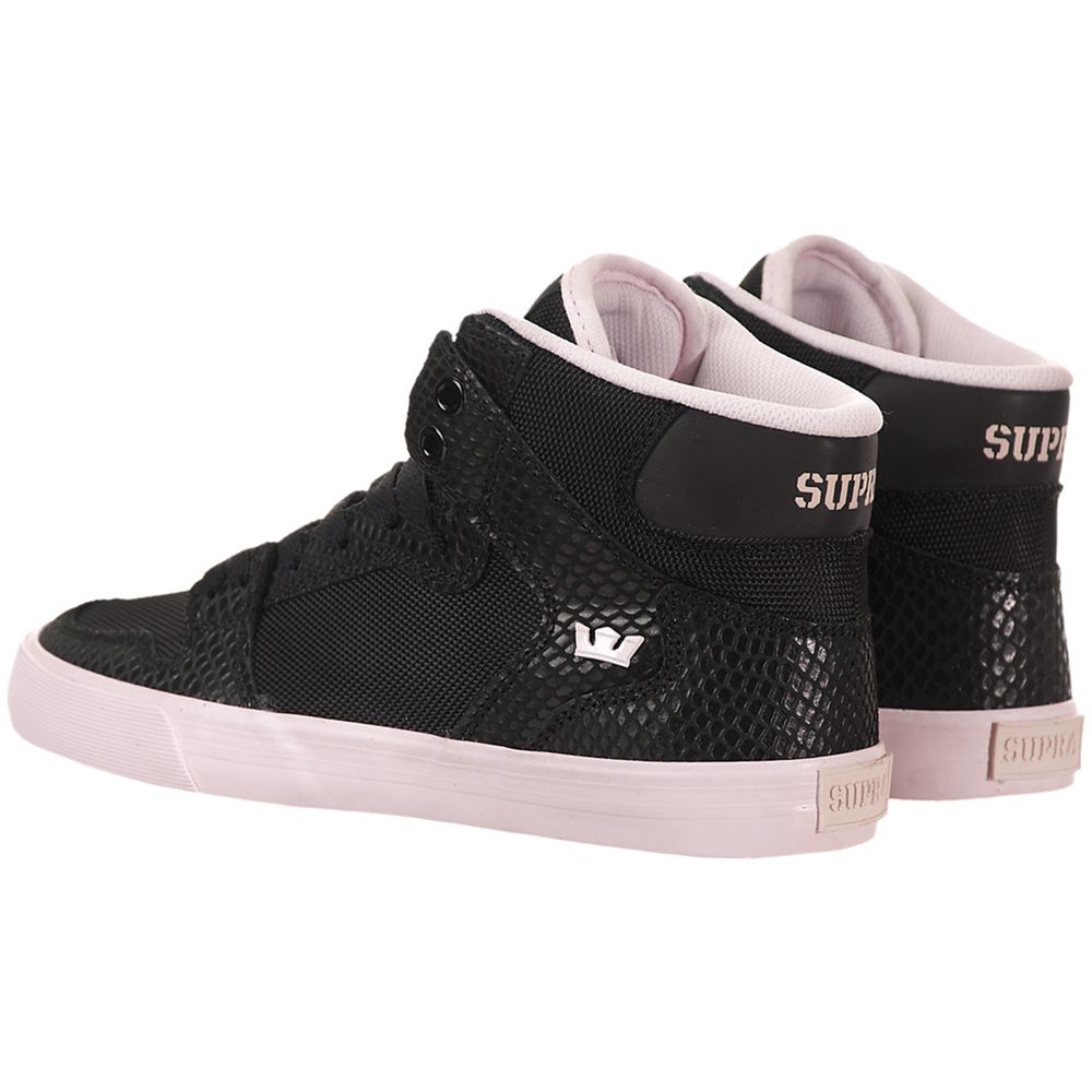 Baskets Montantes Supra Vaider Noir Rose Black/Pink-White Femme | PDJ-97851128